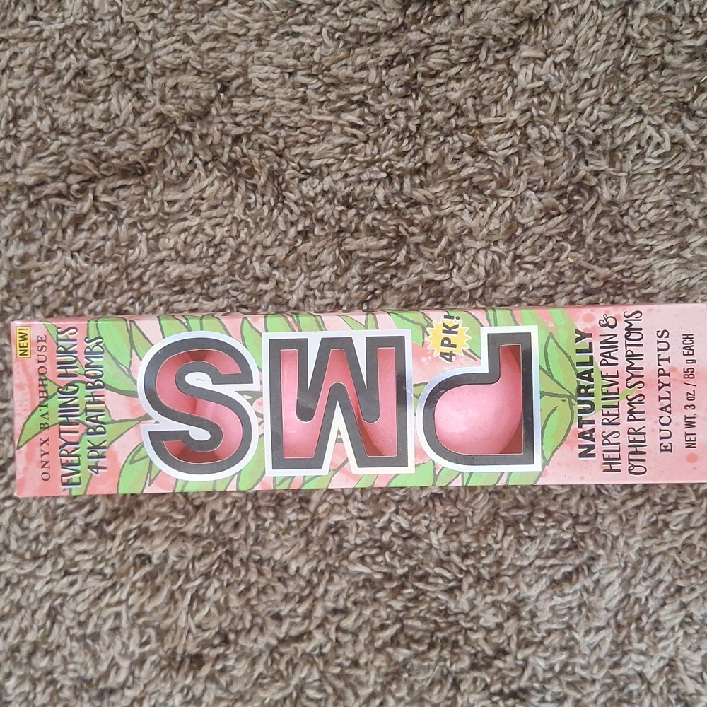 New Onyx Bathhouse PMS‎ Infused Eucalyptus 4 Bath Bombs Set 12 oz 340 gr